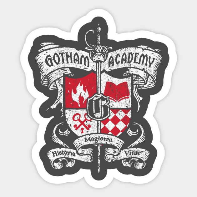 Gotham Academy Crest Sticker by huckblade